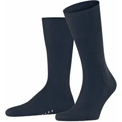 FALKE Herren Socken - Airport, Kurzstrumpf, Freizeit- und Business-Socken, Unifarben Space Blue / 47-48
