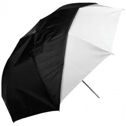Westcott 43"/109cm Optical White Satin Collapsible with Removable Black Cover (Blitzdiffusor), Blitzgerät Zubehör, Weiss, Schwarz