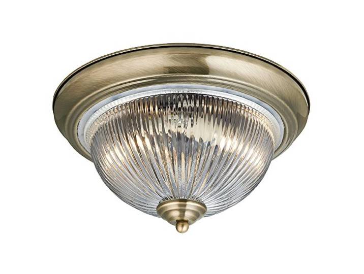Searchlight Flush - Badezimmer Flush 2 Lichtdecke Antik Messing, E14