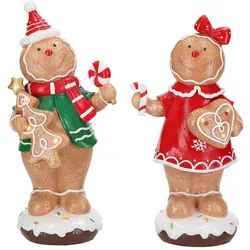 Gingerbread Boy & Girl LED 24cm