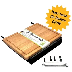 Manax Grillbar Halterung Ofyr Black- Set lackiert