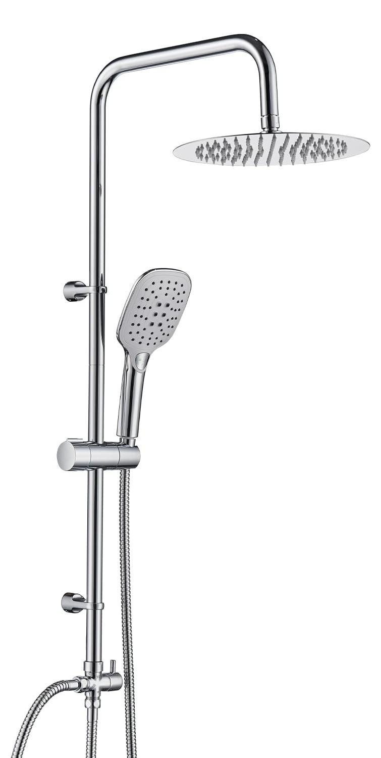 Merkloos Regen Douche Systeem RVS met 25cm Hoofddouche en Handdouche