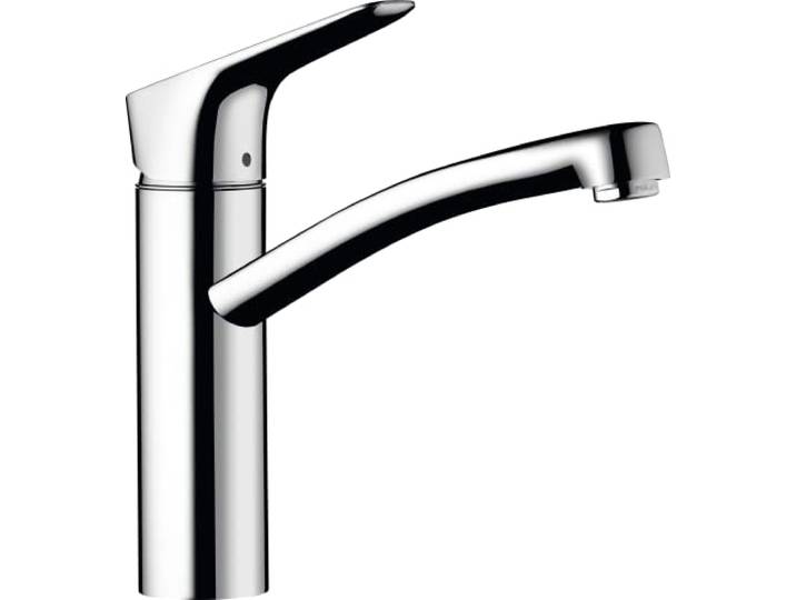 hansgrohe Küchenarmatur MyCube, Wasserhahn Küche mit Auslauf Höhe 160 mm, wassersparend, 360° drehbar, 1 Strahlart, Chrom