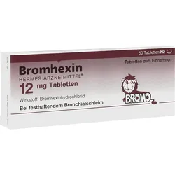 Bromhexin Hermes Arzneimittel 12mg Tabletten 50 ST