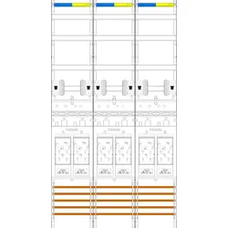 f-tronic 7143068 Zählerfeld E319-HSP, 3-feldrig, H=1350mm, 6-eHZ, 6 HSP E319HSP