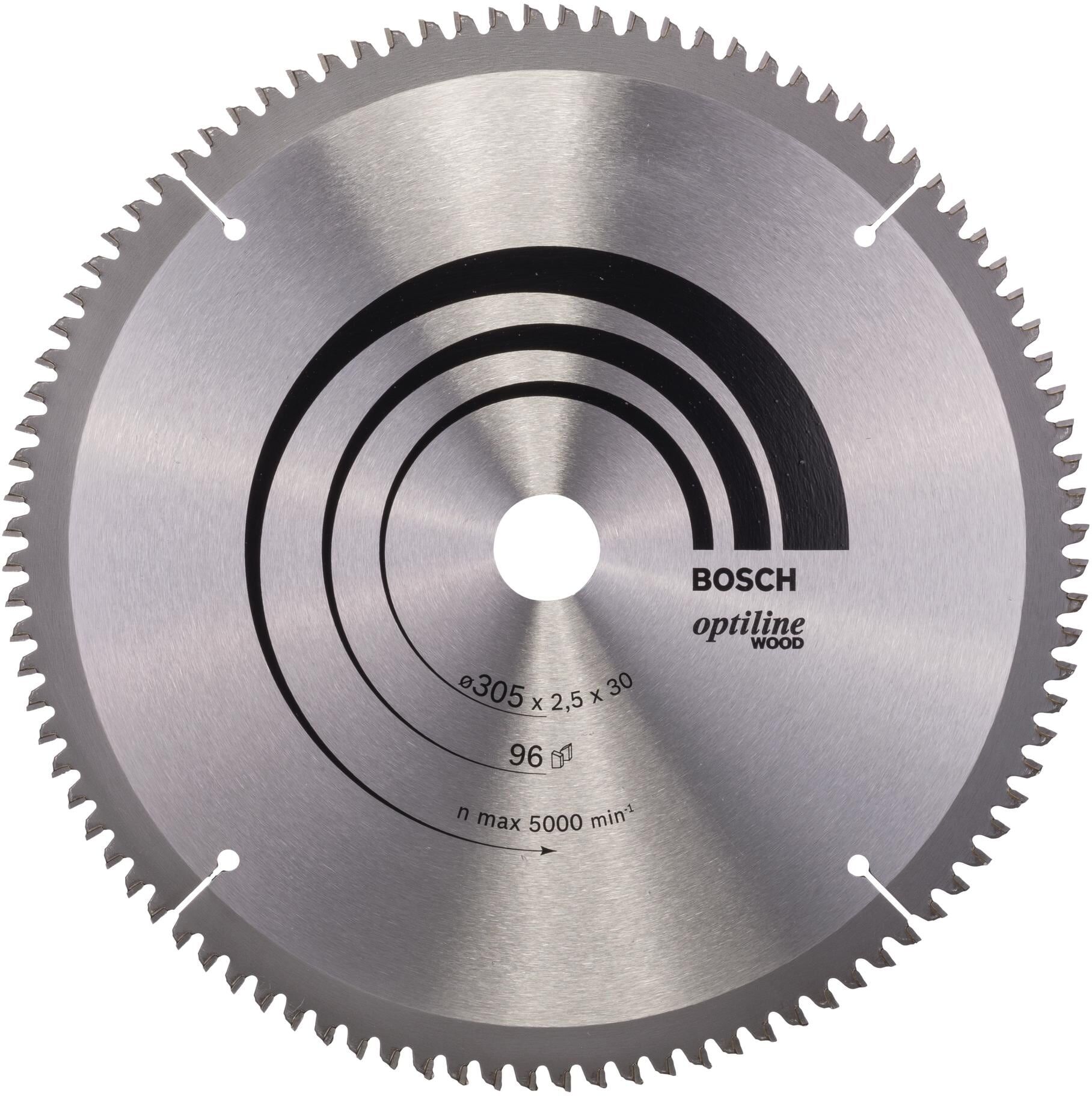 Kreissägeblatt BOSCH PROFESSIONAL, silber (bunt), Ø:30,5cm, Sägeblätter, Kreissägeblatt bunt Einheitsgröße