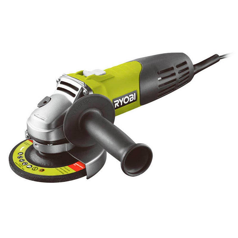 Ryobi RAG600-115G Haakse Slijper 600W met 115mm Slijpschijf voor Metaal en Service Sleutel