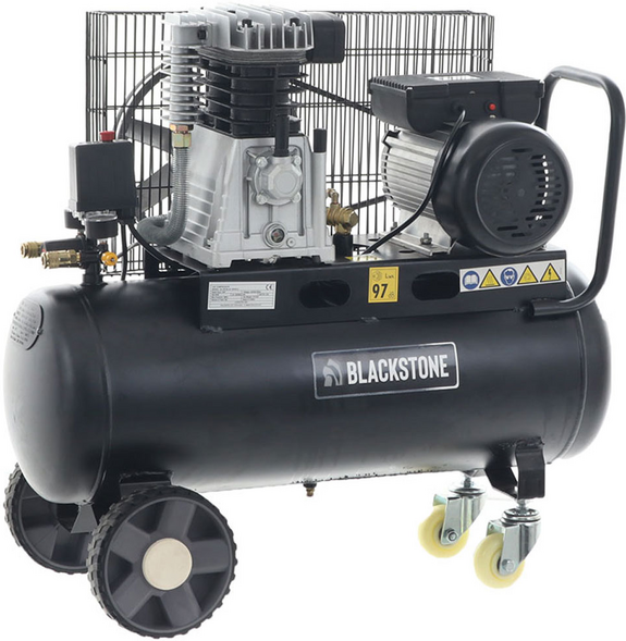 BlackStone B-LBC 50-30 - Elektrischer riemengetriebener Luftkompressor - Motor 3 PS - 50 Liter