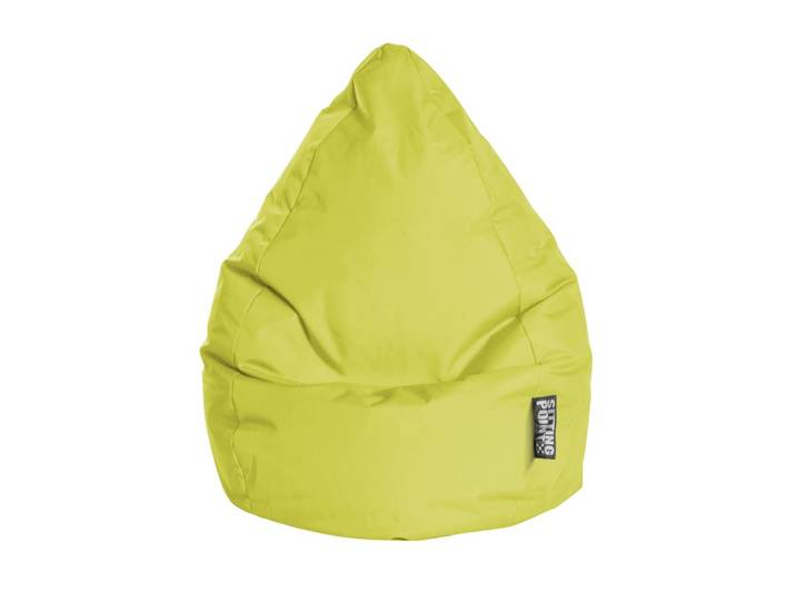 Pouf poire xxl d'intérieur vert anis 80x130cm