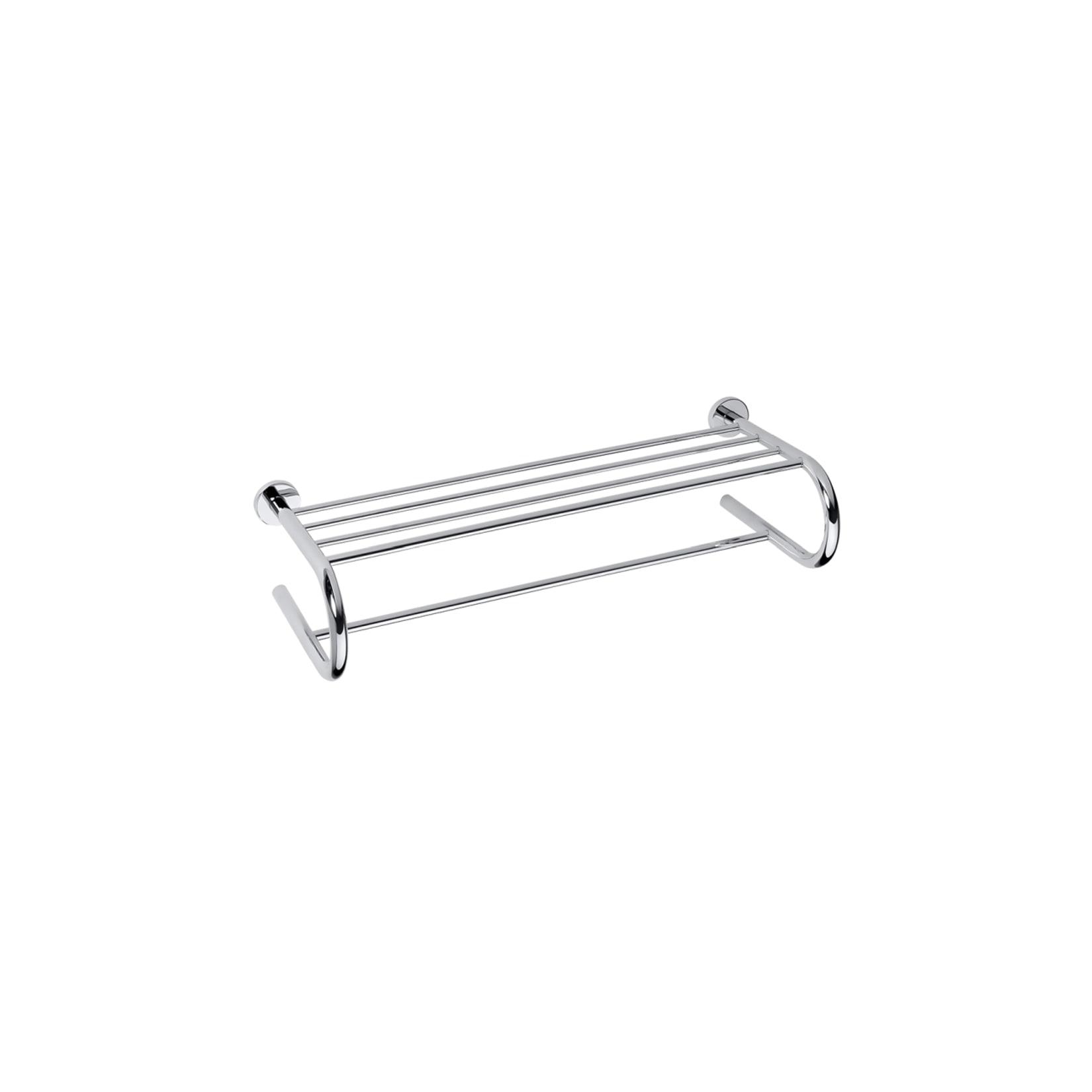 Brillantbad BOMEGA Handtuchablage U-Form Messing Chrom poliert 655x155x270 mm für Bad & Küche >> zum Bohren