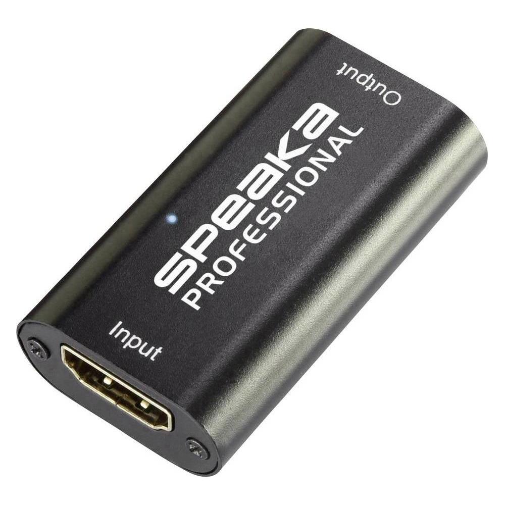 SpeaKa Professional UHD HDMI-Repeater 3840x2160 Pixel ohne Stromversorgung (HDMI, HDMI) (SP-6706948)