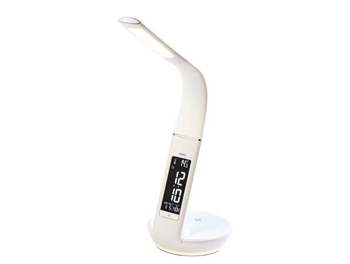 Wecker Urai LED Anzeige 15 x 40 x 15cm Weiß/Schwarz