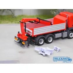 Elbe-Modell Bausatz 2x Heck Anbaurahmen für Ladekran passend für Herpa 4x4/6x6 EM655