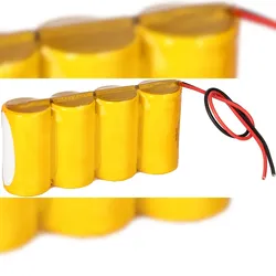 Akkuman Notleuchten-Akku 4,8V 4,0Ah NiCd F1x4 Notleuchten HT 20cm Kabel F41NICD4000