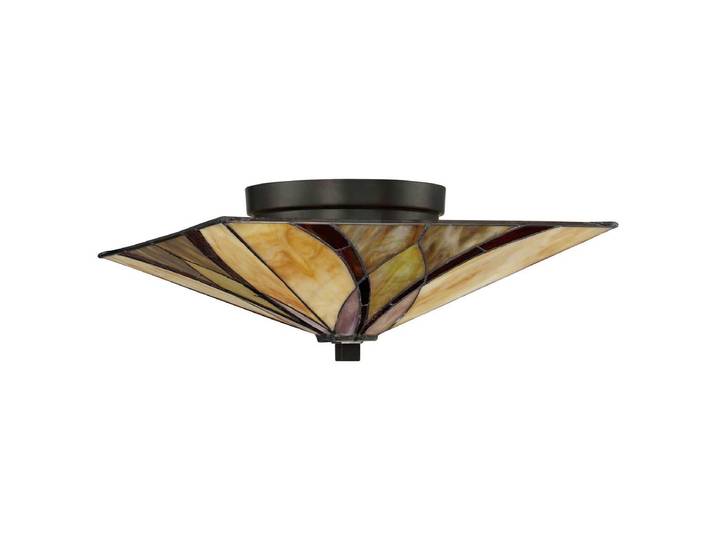 Elstead Asheville Deckenleuchte E27 2-fach 17cm Valiant Bronze