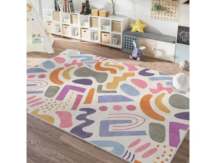 umass Niedliche Karikatur Kinderzimmer Baby Krabbeln Weiche Teppich Home Wohnzimmer Dekoration Teppich Licht Luxus Schlafzimmer Nachttisch Plüsch Teppiche