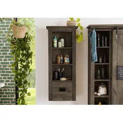 Hängeschrank Mango 50x26x120 grau lackiert RAILWAY  #280
