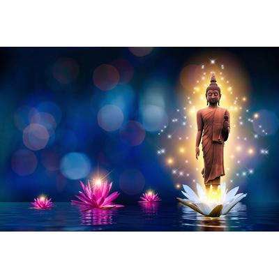 Fototapete PAPERMOON "Buddah Figur", bunt, B:5m L:2,8m, Vlies, Tapeten