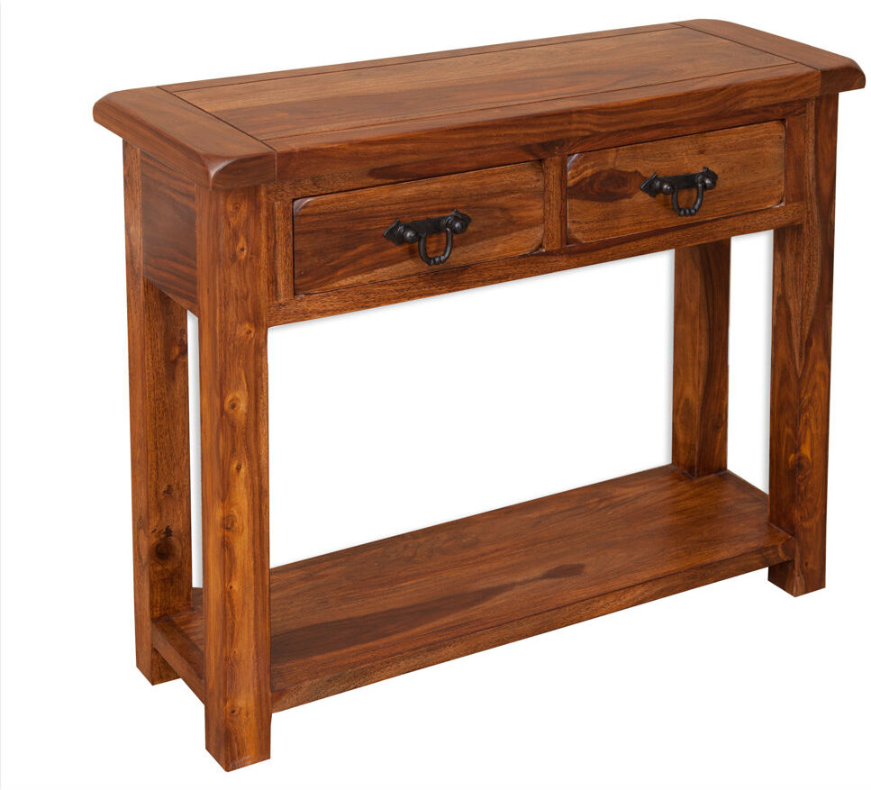 Union Rustic Caesars 90cm Solid Wood Console Table Rosewood 76cm H X 90cm W X 30cm D