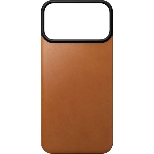 Nomad Magnetic Leather Back iPhone 18 Pro Max Saddle Horween