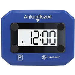 LogiLink Digitale Parkuhr, automatische Aktivierung, 24-Stunden-, Datum und Uhrzeit-Anzeige, SOS-Licht, Blau