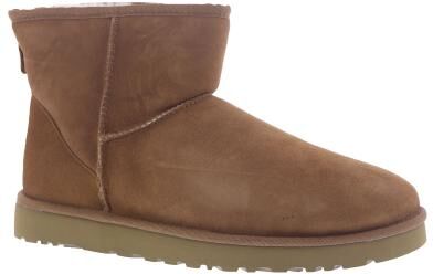 UGG Classic Mini (Men's) Casual in Chestnut, Size 15 M, Leather