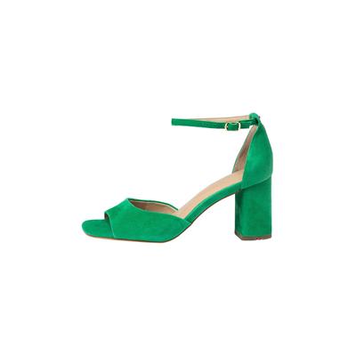Sandale LLOYD "Hochwertige Sandalette", Damen, Gr. 42, grün (schwarz), Leder, unifarben, Schuhe Sandale, mit modernem Design