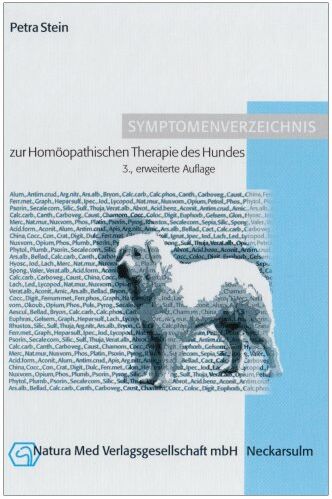 Petra Stein - Symptomenverzeichnis zur Homöopathischen Therapie des Hundes - Preis vom 30.09.2026 09:01:18 h
