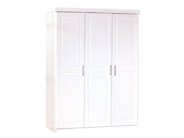 Kleiderschrank Massivholz Kiefer Weiss Magnus 3-türig