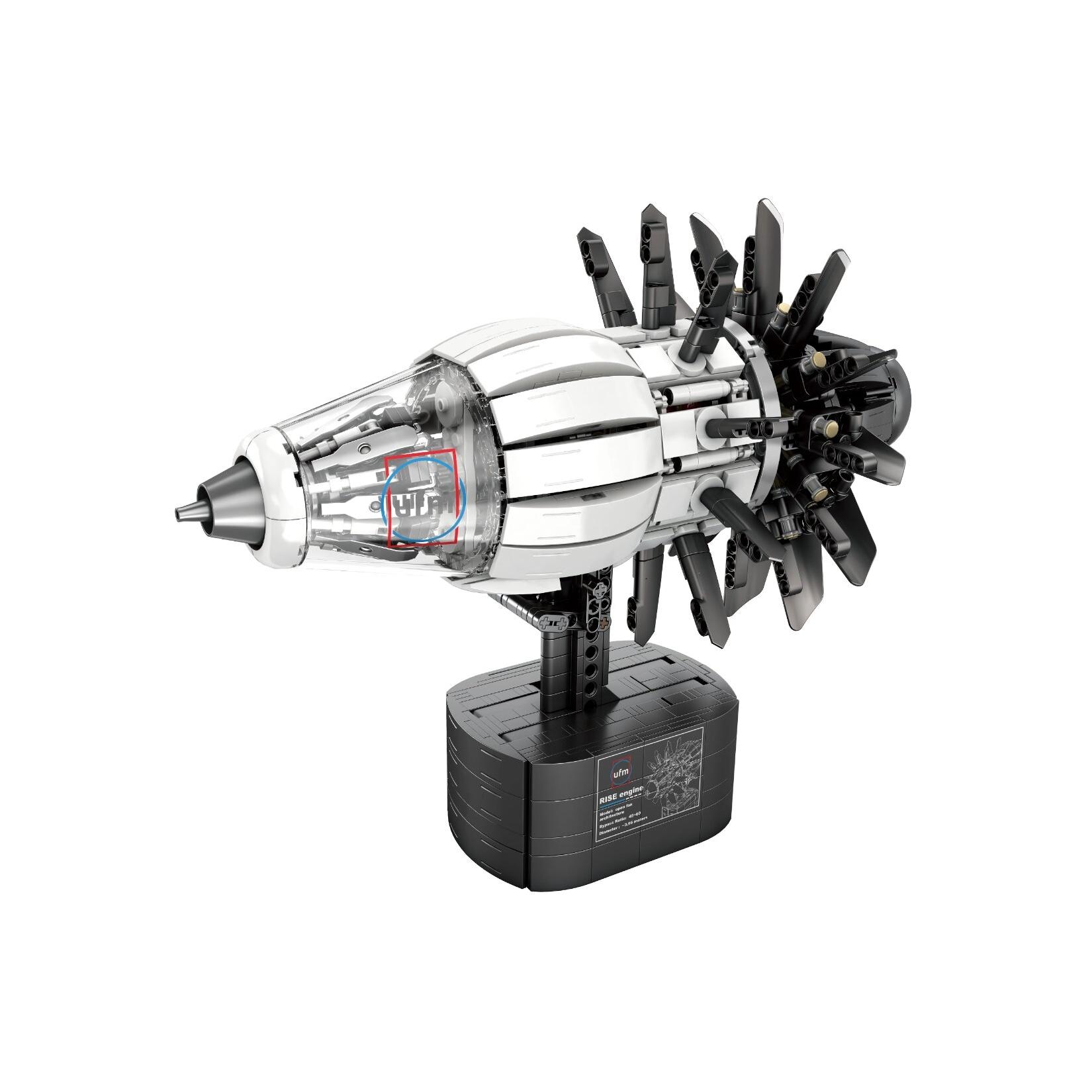 Reobrix 33018 Flugzeugmotor 1351 Teile Klemmbaustein Modell ab 14