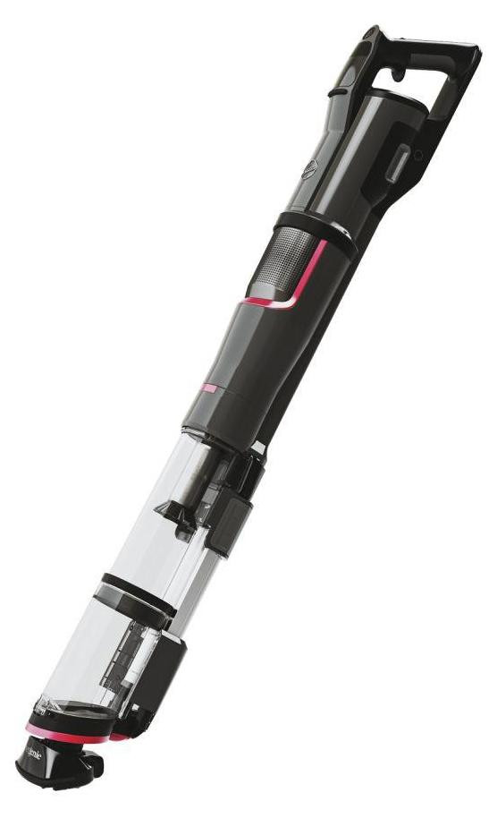 Hoover HFX10H 011 2-in-1 steelstofzuiger zonder zak, titanium, 1,2 liter, voor droog gebruik