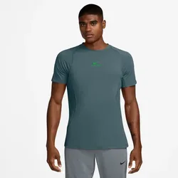NIKE Pro Training Dri-FIT kurzarm Trainingsshirt Herren 382 - mineral slate/green strike XL