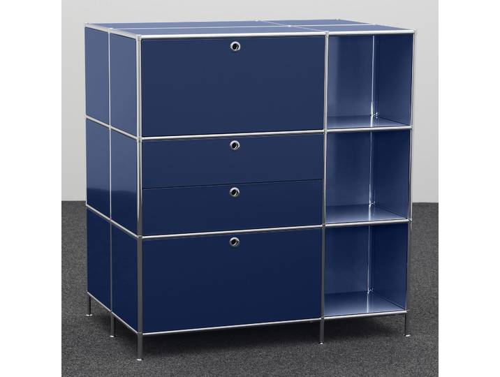 Highboard System4 114.0 x 77.0 cm, Blau, Neu - Ideal für zeitloses Design
