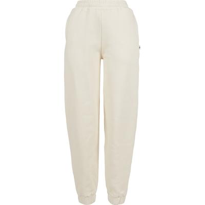 Stoffhose URBAN CLASSICS "Urban Classics Damen", Damen, Gr. XL, US-Größen, sandweiß, 100% Baumwolle, unifarben, loose fit, Hosen Stoffhose