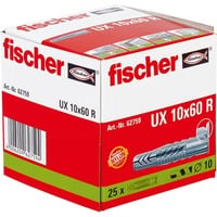 Universaldübel UX 10x60 R hellgrau, 25 Stück