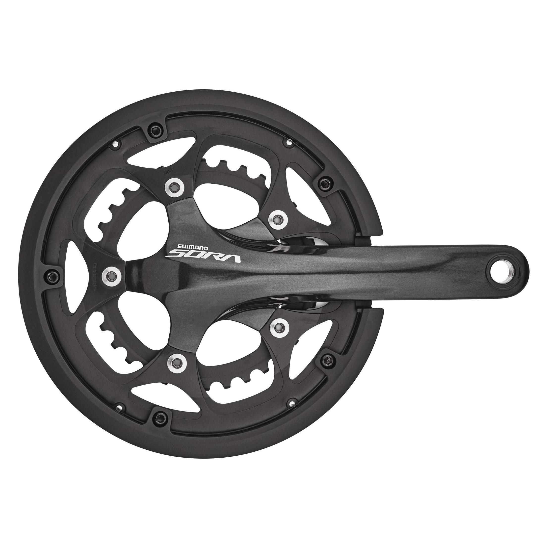 Shimano Sora FC-R3000 Kurbelgarnitur 2x9-fach 50-34 Z. mit KSR (175 mm) (EFCR3000EX04C)