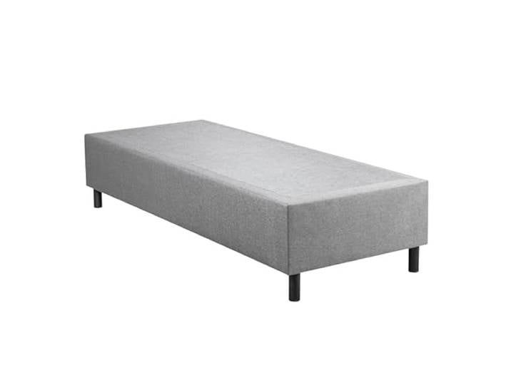 bonni Hotel Box Bett 2in1 Polsterbett 100x200cm Einzelbett Holzbett Bettgestell (Grau)
