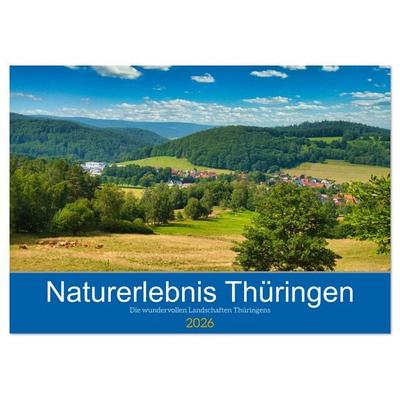 Naturerlebnis Thüringen (Tischkalender 2026 DIN A5 quer), CALVENDO Monatskalender