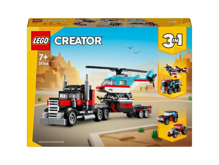 LEGO Creator Le Camion Remorque avec Hélicoptère 31146 LEGO