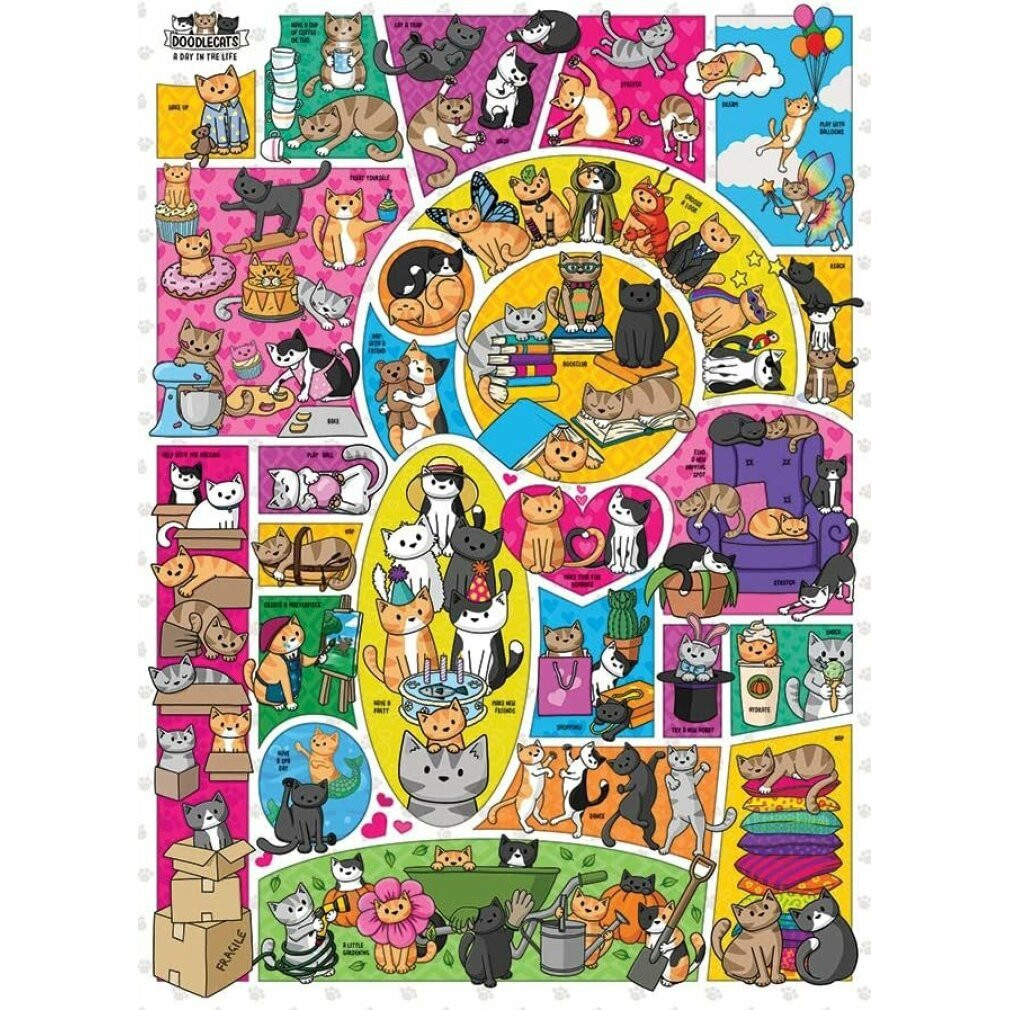 Cobble Hill Doodlecats Legpuzzel, 1000 stuks