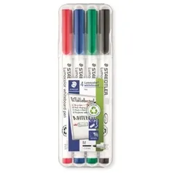 Staedtler Whiteboardmarker Lumocolor 1mm sort. 4St. 301 WP4