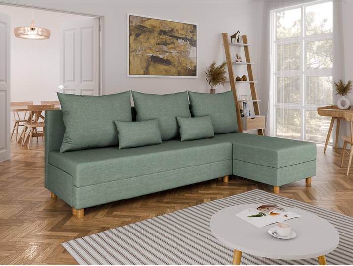 Ecksofa L-Form LELLICE- links oder rechts montierbar