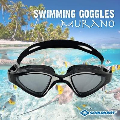 Schwimmbrille MURANO Adult im Carrybag, transp.,black,white