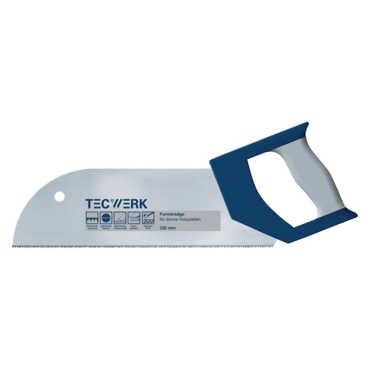 Tecwerk Furniersäge Blattlänge 325 mm Zähne per Zoll 15 2-Komponentenkomfortgriff für dünne Holzplatten (2000814256)