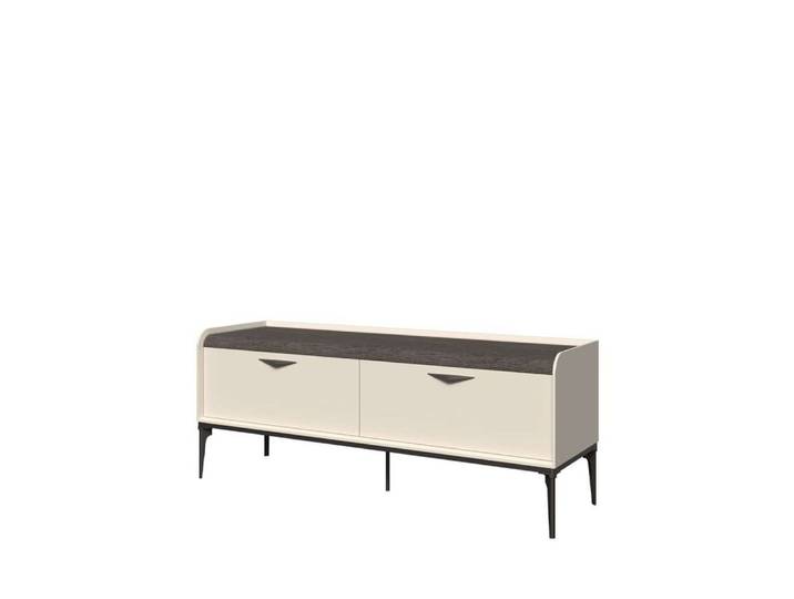 OTTO home Lowboard Sofy TV-Lowboard, TV-Kommode, TV-Schrank, TV-Unterschrank, TV-Möbel, UV lackiert, Soft Close Funktion, Metallgestell in Anthrazit Dekor