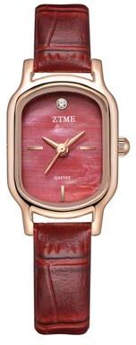 Fusion Finds Peacock Green Women's Quartz Watch Elegant Casual Fashion Wrist Watch For Women red