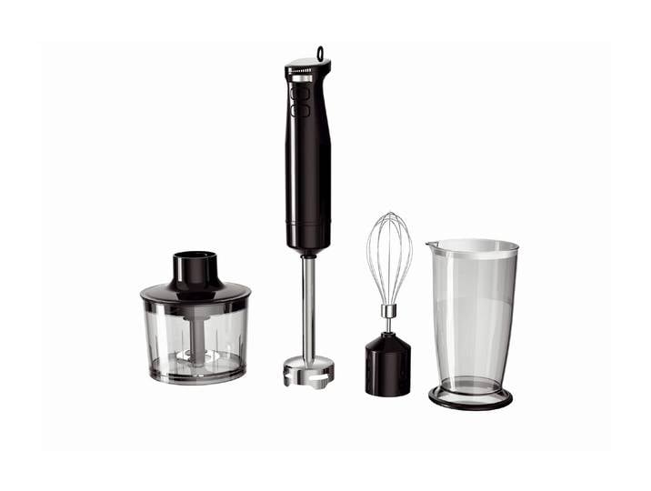 KOENIG Stabmixer Black Line , schwarz (schwarz, transparent, edelstahlfarben), Mixer, Stabmixer
