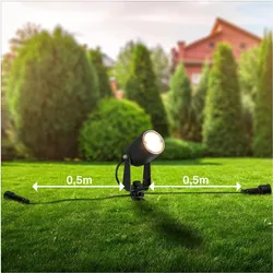 Briloner, Gartenbeleuchtung, Erdspiesse für den Aussenbereich Starterset 3er-Set (135 lm, IP44, IP65)