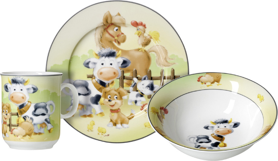 Ritzenhoff & Breker Hoftiere Serviesset, 3-delig
