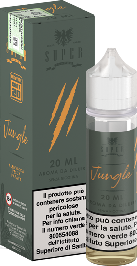 Super Flavor Jungle Liquido Shot 20ml Papaya Pesca Albicocca